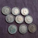 9 Zilveren 10 Cents Koningin Wilhelmina, Verzenden, Koningin Wilhelmina, 10 cent