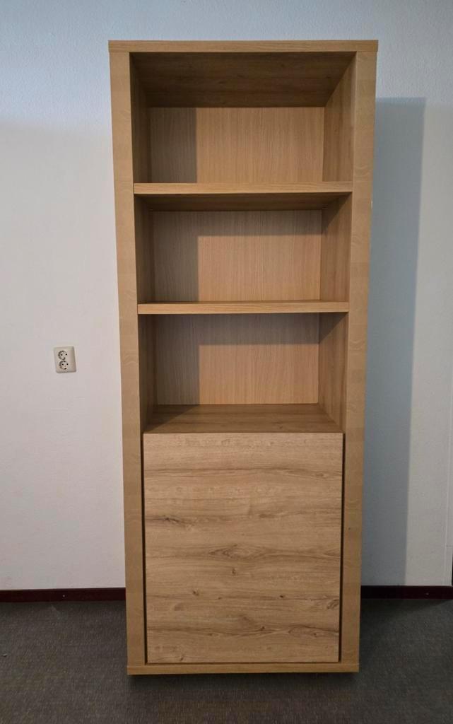 Boekenkast lamulux Deba meubelen model Fresh hout look, Huis en Inrichting, Kasten | Boekenkasten, Zo goed als nieuw, 50 tot 100 cm