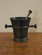 Leuke vijzel met stamper van tin., Antiek en Kunst, Ophalen of Verzenden