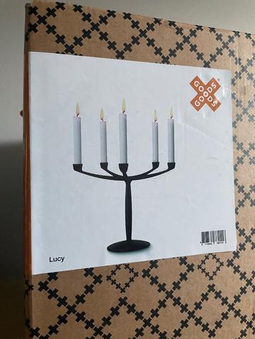 MARCEL WANDERS - mat zwart design kandelaar LUCY goods NIEUW beschikbaar voor biedingen