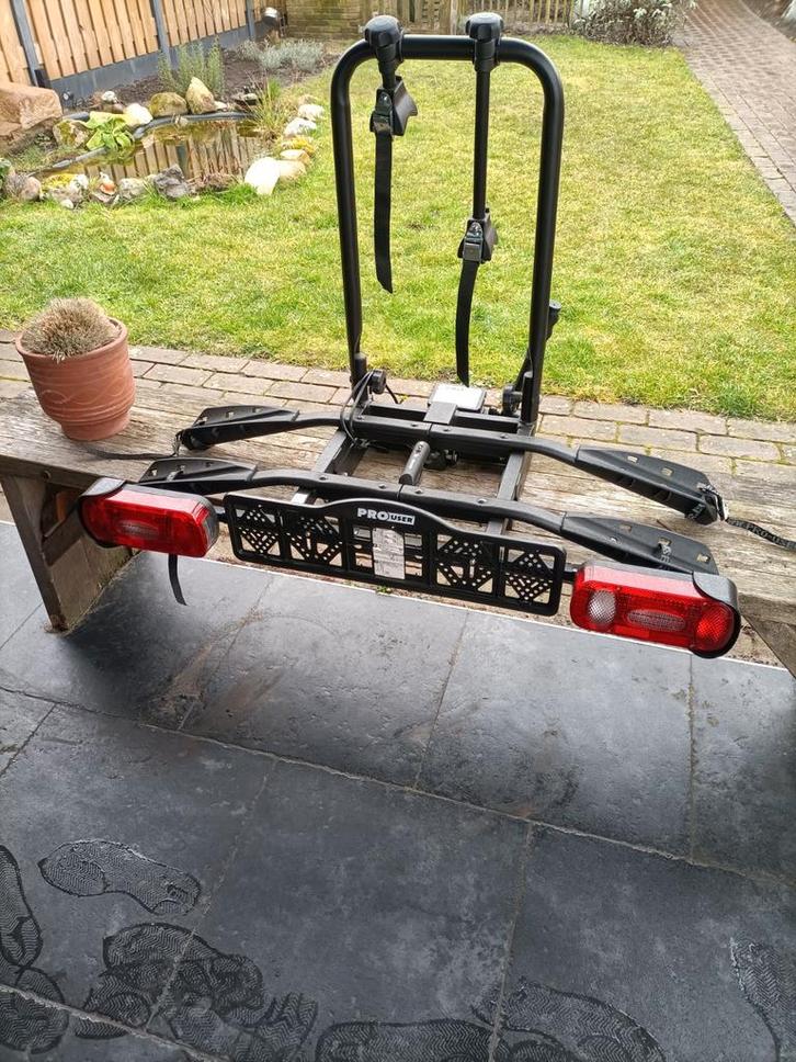 Pro-User Amber II Trekhaak Fietsendrager - 2 Fietsen, Auto diversen, Fietsendragers, Nieuw, Trekhaakdrager, Brede banden, Ophalen