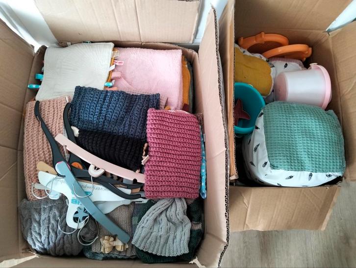 Grote partij zelfgemaakte baby spullen, +/- 90 stuks, Diversen, Rommelmarktspullen, Nieuw, Ophalen