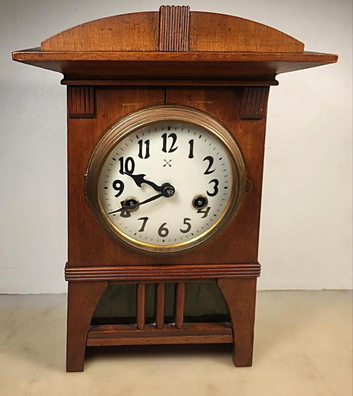 Junghans antieke pendule 1900-1910, Antiek en Kunst, Antiek | Klokken, Ophalen of Verzenden