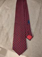 Hermès Zijden Das met Patroon rood, Hermès, Ophalen of Verzenden, Zo goed als nieuw, Met patroon