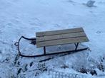 Stevige houten slee met ijzer onderstel, Kinderen en Baby's, Ophalen, Gebruikt, Hout