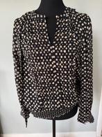 Nieuw Summum polkadot blouse maat 38, zwart-kaki., Kleding | Dames, Blouses en Tunieken, Maat 38/40 (M), Summum Woman, Zwart, Nieuw