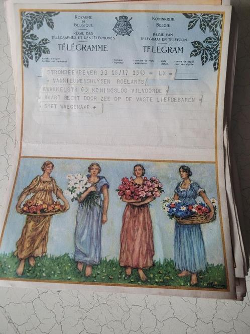 oude Belgische telegrammen per stuk 3 euro, Antiek en Kunst, Curiosa en Brocante, Ophalen of Verzenden