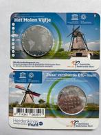 2014 Zwaar verzilverde 5 euro munt Het Molen Vijfje, Setje, Euro's, Ophalen of Verzenden, Koningin Beatrix