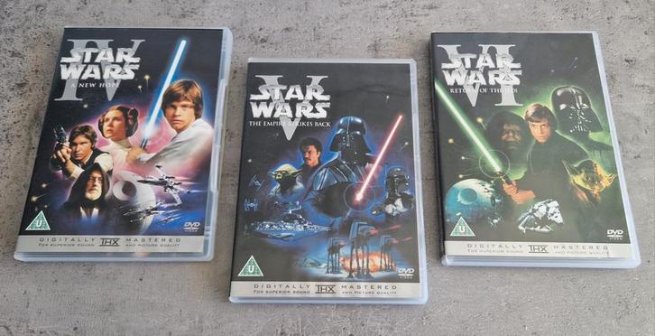 Trilogy
Dé eerste 3 Star Wars films op DVD (THX Remastered)., Cd's en Dvd's, Dvd's | Science Fiction en Fantasy, Zo goed als nieuw