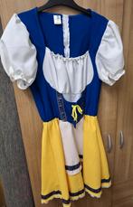 Blauw Gele Dirndl / Sneeuwwitje: Carnavalsjurkje, maat 42, Kleding | Dames, Ophalen, Zo goed als nieuw, Maat 42/44 (L), Overige thema's