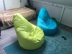 Ploff Hippo Zitzak Lime geel turquoise 110x110x90 cm, Ophalen of Verzenden, Nieuw, Blauw, Zitzak