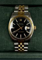 Rolex Datejust 16013 Staal/Goud 18k, Ophalen, Zo goed als nieuw, Goud, Rolex