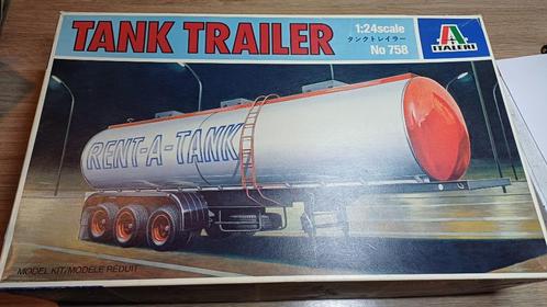 [1/24] Italeri 758 - Tank Trailer (1983), Hobby en Vrije tijd, Modelbouw | Auto's en Voertuigen, Zo goed als nieuw, Truck, Groter dan 1:32