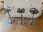Drie Barkrukken Samba Softline Italy plexiglas chroom kruk, Huis en Inrichting, Ophalen, Gebruikt, ., Italy