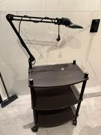 Gharieni werktafel lamica houtdecor,  incl. loeplamp