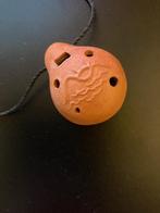 OCARINA VAN ROODGEBAKKEN KLEI GEDECOREERD, Muziek en Instrumenten, Blaasinstrumenten | Mondharmonica's, Ophalen of Verzenden, Zo goed als nieuw