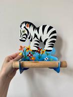 Kleurrijke zebra wcrolhouder, 21,5x19cm. Ibiza boho, Verzenden, Gebruikt