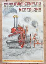 Reclame Stoomwals club NL W v Nieuwenhoven poster machine, Ophalen of Verzenden