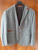 Mooi grijs colbert met leuke suède garnering 54/56, Ophalen of Verzenden, Zo goed als nieuw, Maat 52/54 (L), Grijs