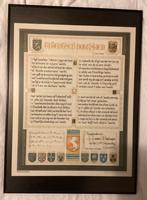 Twents volkslied poster in lijst, Ophalen, A1 t/m A3