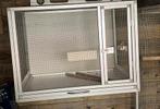 Aluminium voliere hok . Uitschuifbare lade . (Broedkooi), Ophalen, Gebruikt, Aluminium, Broedkooi of Kweekkooi