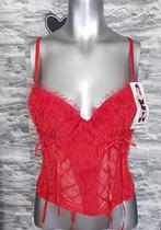 sexy rood torselet met jarretelles, Kleding | Dames, Ondergoed en Lingerie, Ophalen of Verzenden, Rood, Body of Korset