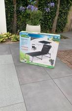 2 Stuks Florabest Aluminium Ligbed - Zo goed als nieuw!, Tuin en Terras, Ligbedden, Ophalen, Zo goed als nieuw, Aluminium, Inklapbaar