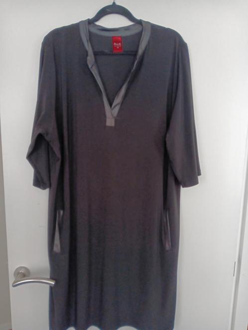 Te Koop: ONLY-M Jurk/Tuniek,  mt 48. Zwart/Leer. (Z13), Kleding | Dames, Grote Maten, Zo goed als nieuw, Jurk, Zwart, Ophalen of Verzenden