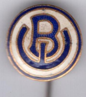 Blauw - Wit Eindhoven email op koper speldje ( Z_051a ) beschikbaar voor biedingen