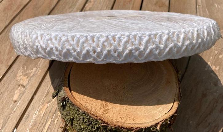 SIERBAND TASSENBAND GEWEVEN ZIGZAG WIT 35 MM NIEUW, Hobby en Vrije tijd, Naaien en Fournituren, Nieuw, Lint, Band of Elastiek