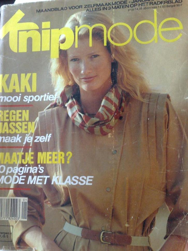 Knipmode zelfmaakmode januari nr. 1 / 1984, Hobby en Vrije tijd, Kledingpatronen, Gebruikt, Knipmode, Verzenden
