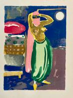 Houtgravure Kees van Dongen inclusief zuurvrij passepartout, Antiek en Kunst, Kunst | Etsen en Gravures, Ophalen of Verzenden