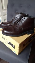 Nieuwe bruine half hoge leren herenschoenen maat 45 Monflex, Kleding | Heren, Schoenen, Bruin, Nieuw, Ophalen of Verzenden, Monflex