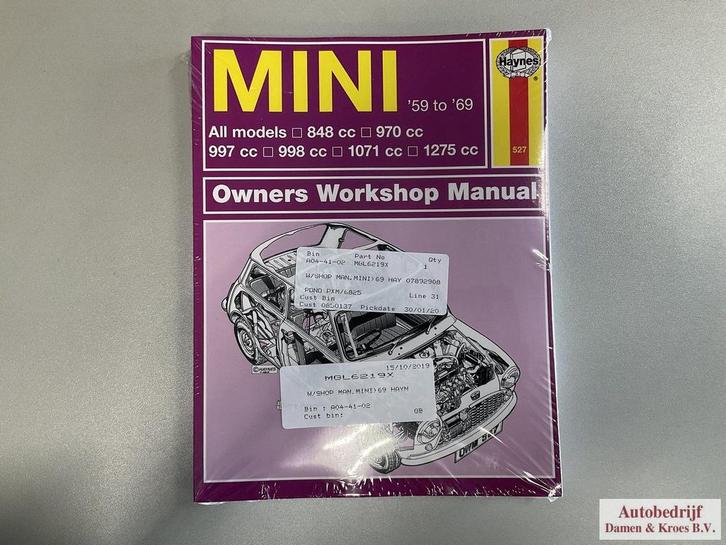 Owner Workshop Manual MINI MGL6219X, Auto diversen, Handleidingen en Instructieboekjes, Ophalen of Verzenden