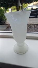 Glazen vaas gemarmerd mat glas, Overige kleuren, Ophalen of Verzenden, Minder dan 50 cm, Glas