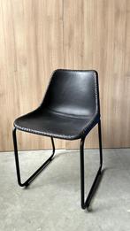 [New] Real black leather chair, Ophalen, Zwart, Nieuw, Leer