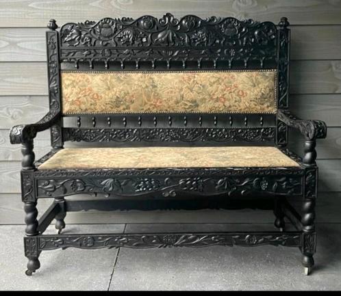 Koloniale bank, halbank, 17e eeuw en later, Antiek en Kunst, Antiek | Meubels | Stoelen en Banken, Ophalen