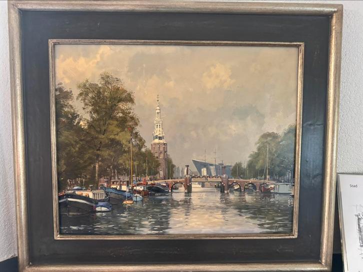 Schilderij Gert Jan Veenstra incl boek, Antiek en Kunst, Kunst | Schilderijen | Klassiek, Ophalen of Verzenden