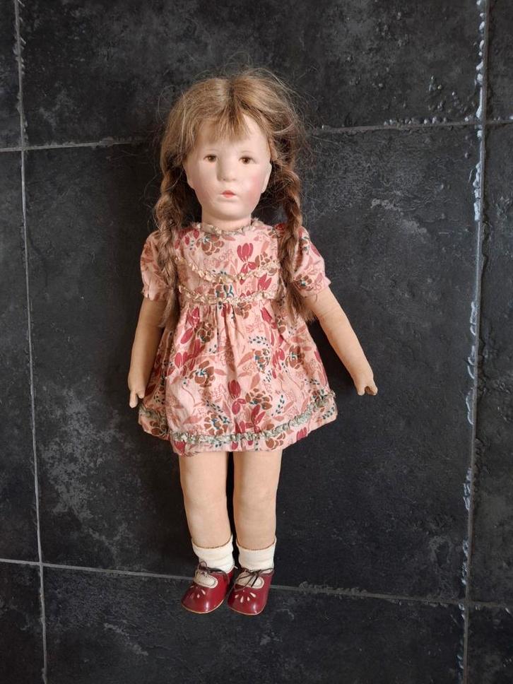 Antieke Käthe Kruse pop (Ilsebill) 50 cm., Antiek en Kunst, Antiek | Speelgoed, Ophalen of Verzenden