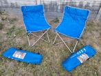 Opvouwbare campingstoelen blauw zonder leuningen, Ophalen, Gebruikt, Campingstoel