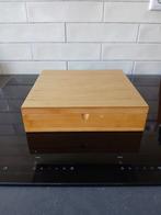 Bredemeijer bamboe theedoos met 12 vakjes, Ophalen of Verzenden, Zo goed als nieuw