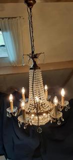 Franse zakkroon., Huis en Inrichting, Lampen | Kroonluchters, Ophalen, Gebruikt, Glas, Frans