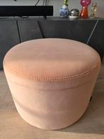 Velvet poef roze, Huis en Inrichting, Banken | Voetenbanken en Poefen, Ophalen, Minder dan 50 cm, Rond, Minder dan 50 cm