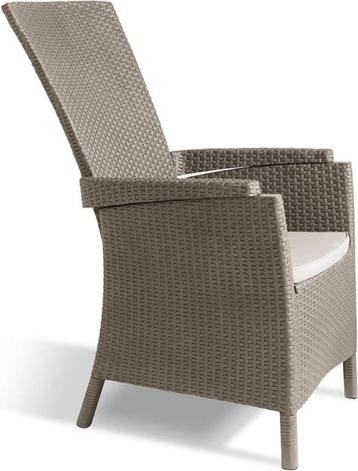 Allibert Vermont Verstelbare Tuinstoel - 64x68x107cm - Cappu beschikbaar voor biedingen
