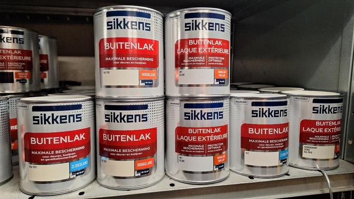 Sikkens Verf Wit Monumenten Groen Grachten Groen Zwartgrijs, Doe-het-zelf en Verbouw, Verf, Beits en Lak, Nieuw, Verf, Minder dan 5 liter