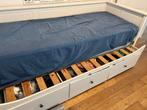 Multifunctioneel bed, Huis en Inrichting, Slaapkamer | Bedden, Ophalen, 90 cm, Eenpersoons, Wit