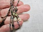Zilverkleur Bril ketting 66 cm. figaro schakels, Verzenden, Zo goed als nieuw, Zilver, Overige materialen