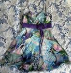 Zomer jurk chic maat 46 bloemen met voering boven de knie, Overige kleuren, Chic, Maat 46/48 (XL) of groter, Ophalen of Verzenden