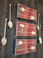 9 verzilverd theelepels, suikerschep Schoonhovense gemerkt, Ophalen of Verzenden, Nieuw