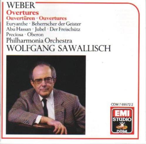 WEBER Overtures CD SAWALLISCH EMI DRM, Cd's en Dvd's, Cd's | Klassiek, Gebruikt, Orkest of Ballet, Ophalen of Verzenden